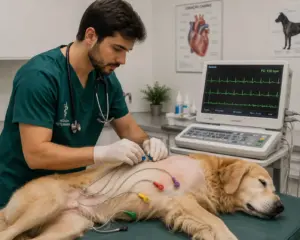 eletrocardiograma para cães com arritmia